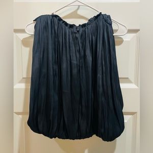 Current Air sleeveless navy bubble top